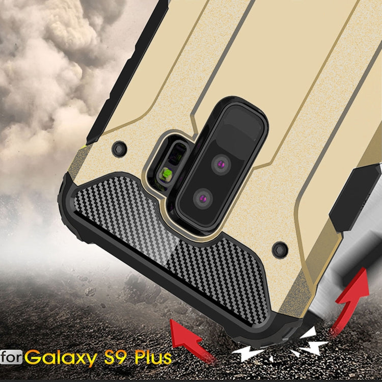 HYBRID ARMOR Tvrdený kryt pre Samsung Galaxy S9 Plus - zlatý