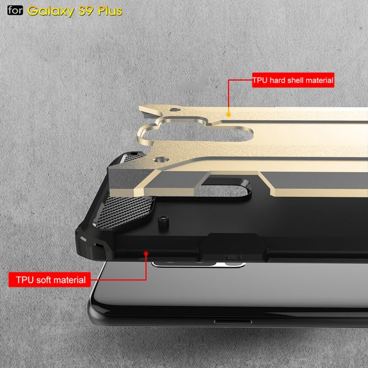 HYBRID ARMOR Tvrdený kryt pre Samsung Galaxy S9 Plus - zlatý