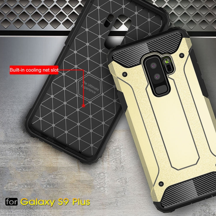 HYBRID ARMOR Tvrdený kryt pre Samsung Galaxy S9 Plus - zlatý