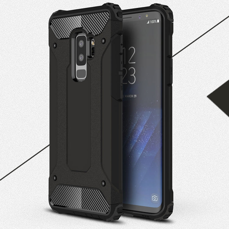 HYBRID ARMOR Tvrdený kryt pre Samsung Galaxy S9 Plus - čierny