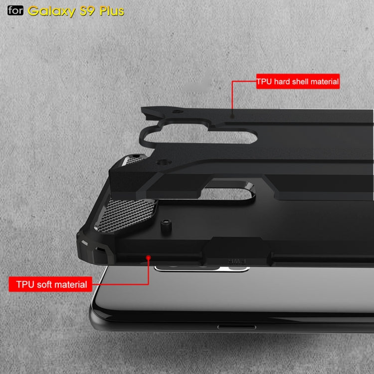 HYBRID ARMOR Tvrdený kryt pre Samsung Galaxy S9 Plus - čierny