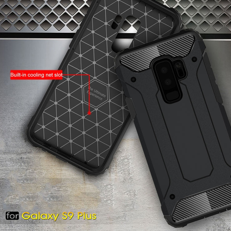 HYBRID ARMOR Tvrdený kryt pre Samsung Galaxy S9 Plus - čierny