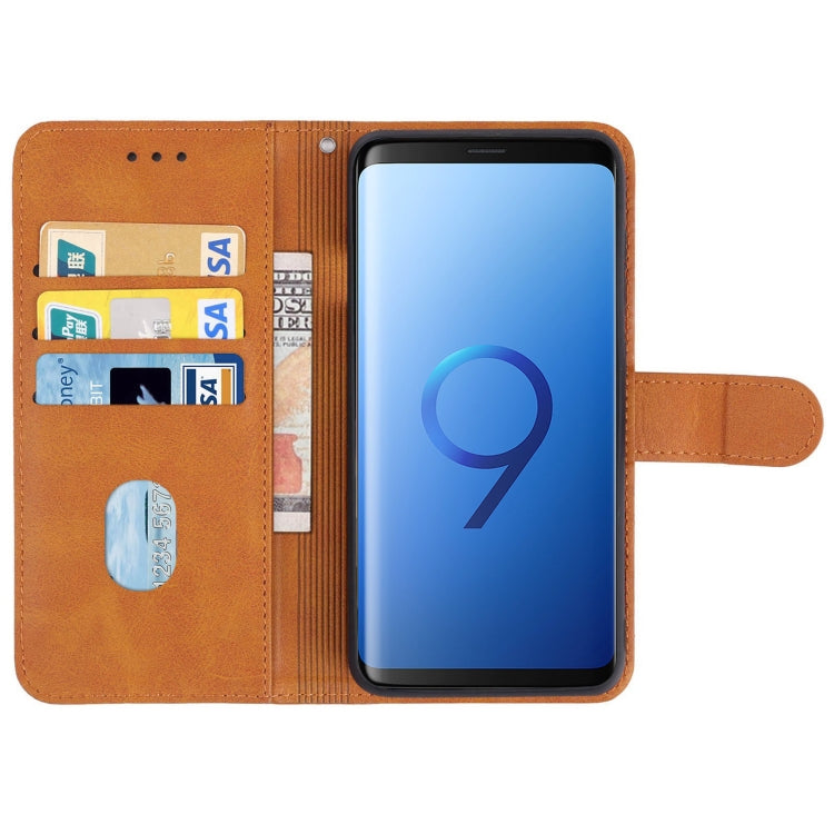 SOLID Knižkové puzdro pre Samsung Galaxy S9 - hnedé