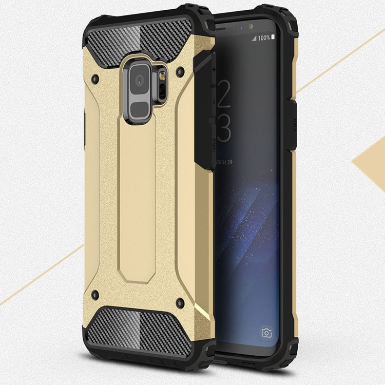 HYBRID ARMOR Tvrdený kryt pre Samsung Galaxy S9 - zlatý