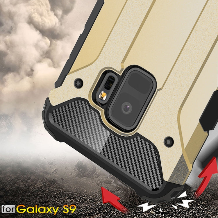 HYBRID ARMOR Tvrdený kryt pre Samsung Galaxy S9 - zlatý