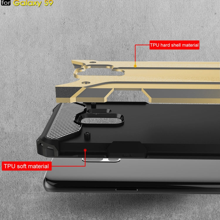 HYBRID ARMOR Tvrdený kryt pre Samsung Galaxy S9 - zlatý
