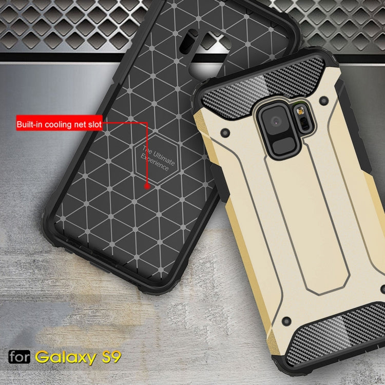 HYBRID ARMOR Tvrdený kryt pre Samsung Galaxy S9 - zlatý