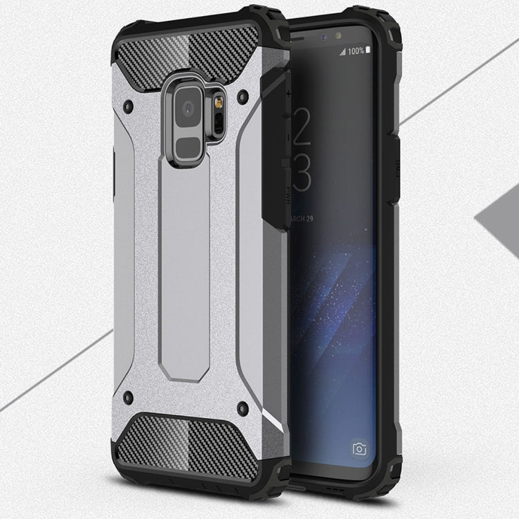 HYBRID ARMOR Tvrdený kryt pre Samsung Galaxy S9 - sivý