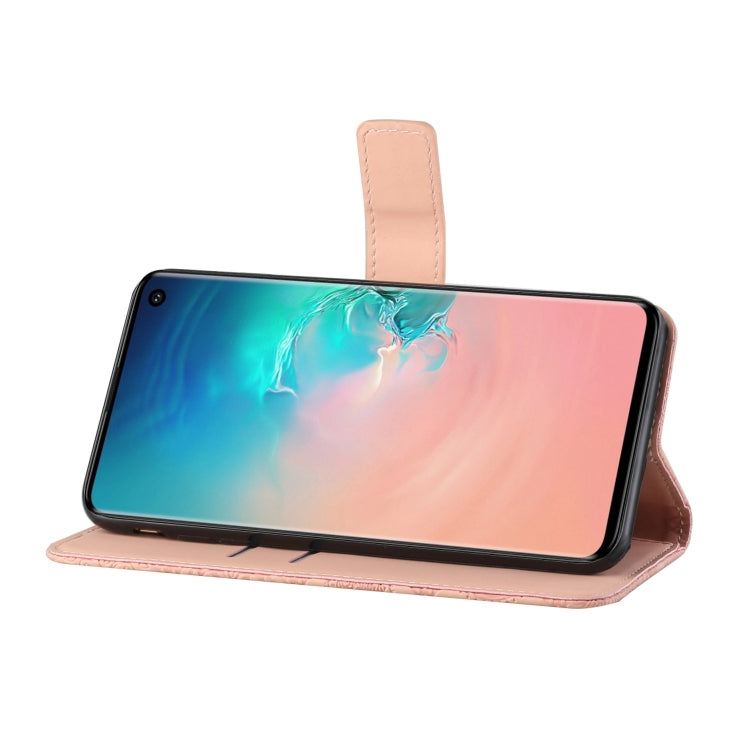 FLOWER Knižkové puzdro pre Samsung Galaxy S10 Plus - ružové