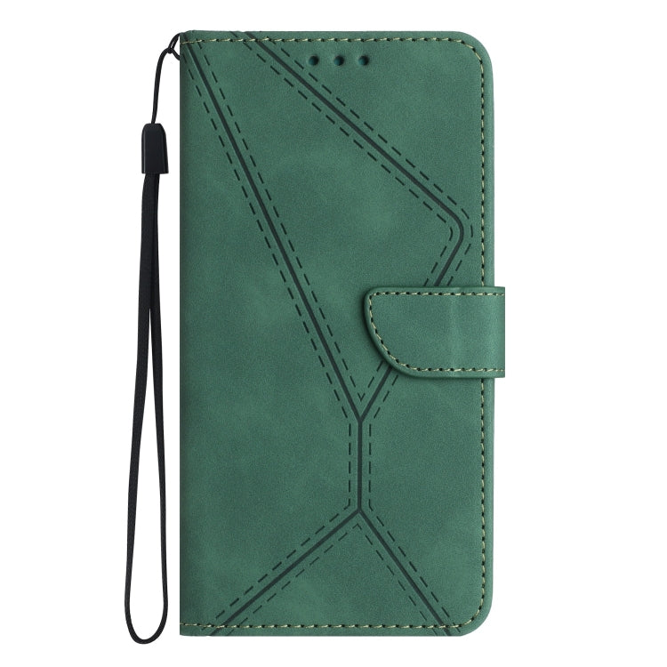 STITCHING Knižkové puzdro pre Samsung Galaxy S10 Plus - zelené