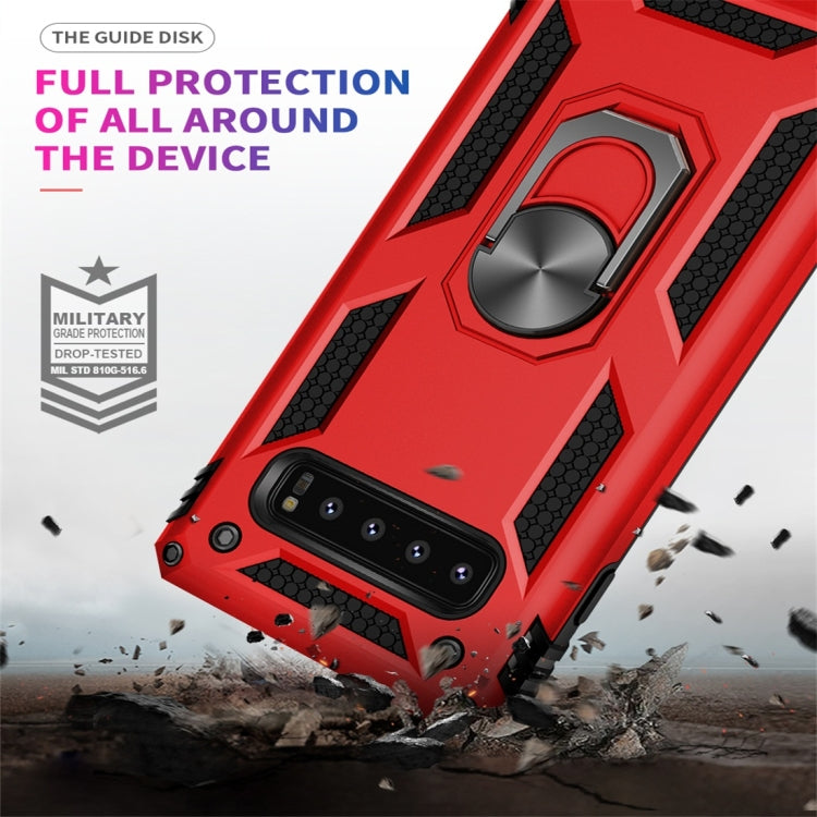 RING ARMOR Tvrdený kryt pre Samsung Galaxy S10 Plus - zlatý