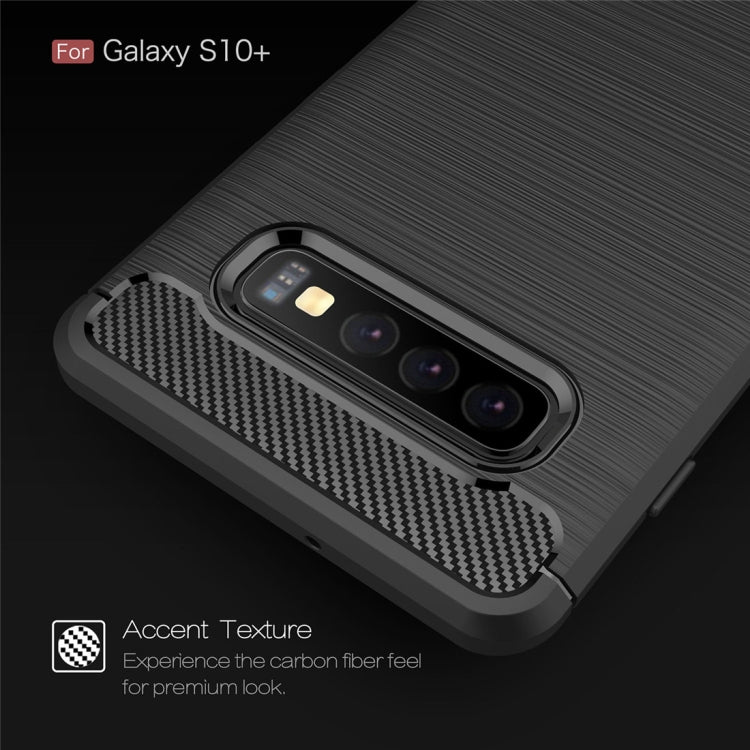 CARBON Zadný obal pre Samsung Galaxy S10 Plus - čierny