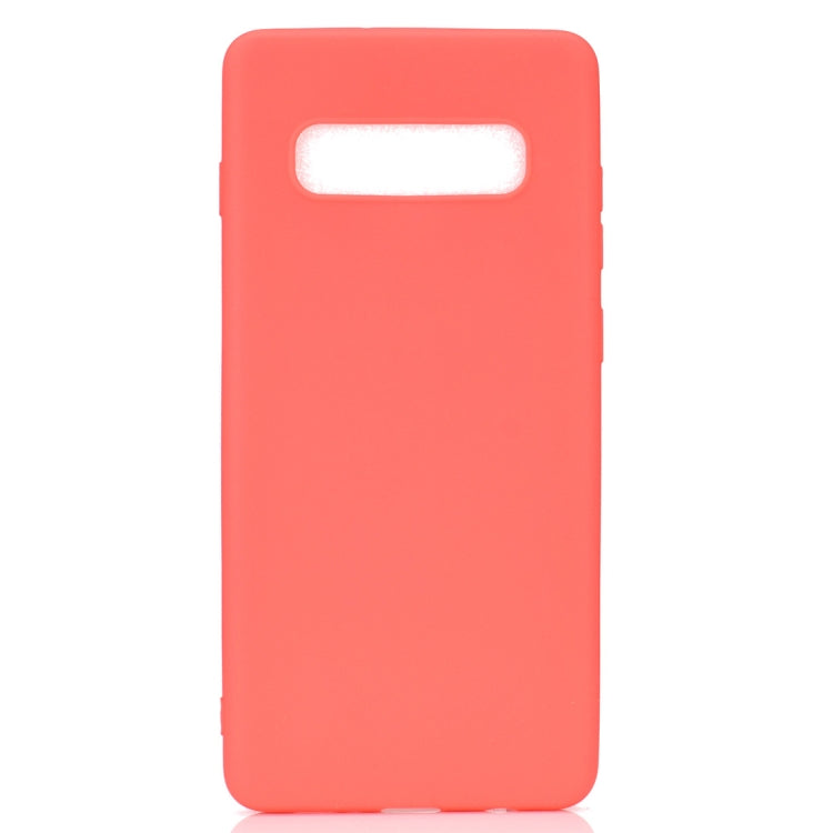 MATT Silikónový obal pre Samsung Galaxy S10 Plus - červený