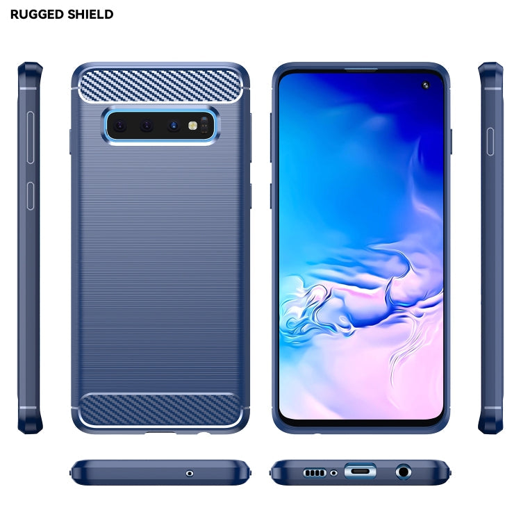 CARBON Zadný obal pre Samsung Galaxy S10 - modrý