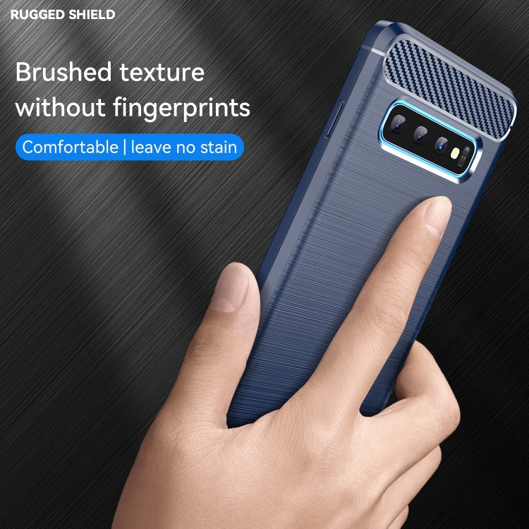 CARBON Zadný obal pre Samsung Galaxy S10 - modrý