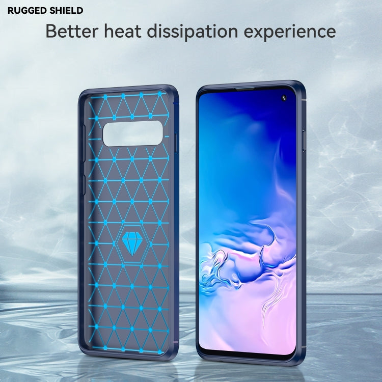CARBON Zadný obal pre Samsung Galaxy S10 - modrý