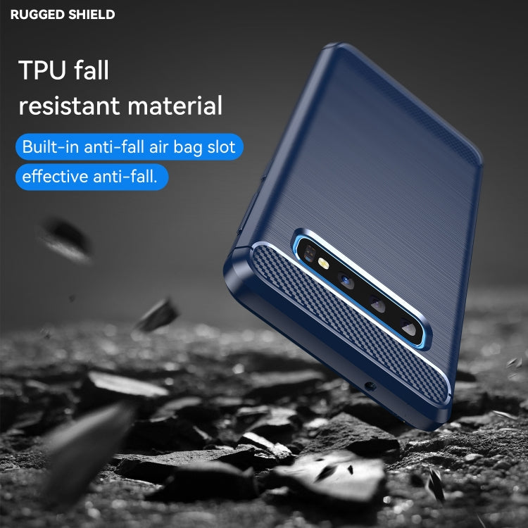 CARBON Zadný obal pre Samsung Galaxy S10 - modrý