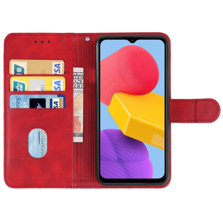 SOLID Knižkové puzdro pre Samsung Galaxy M13 - červené