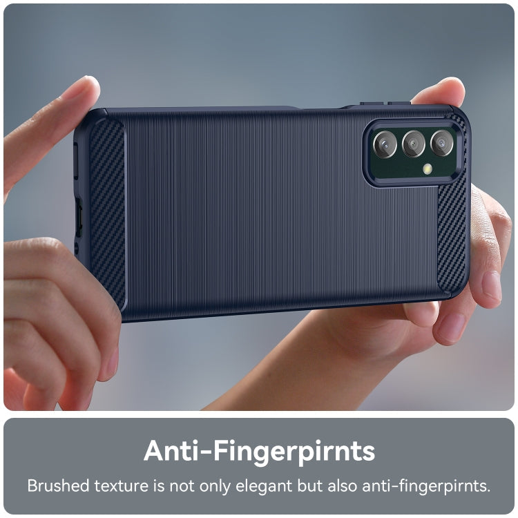 CARBON Zadný obal pre Samsung Galaxy M13 - modrý