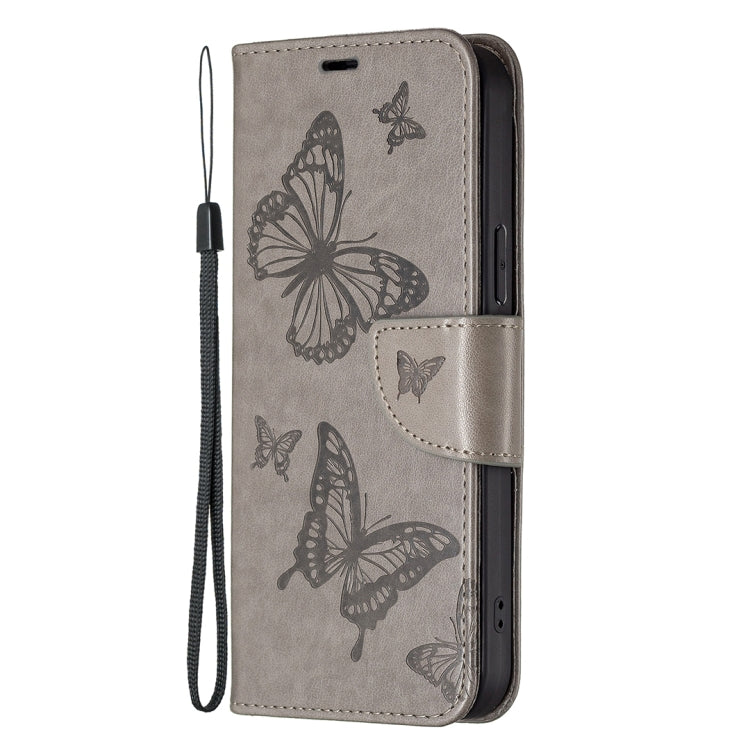 BUTTERFLY Knižkové puzdro pre Samsung Galaxy A15 / A15 5G - sivé