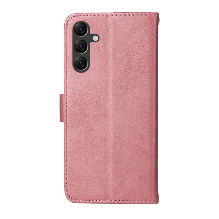SOLID Knižkové puzdro pre Samsung Galaxy A15 / A15 5G - ružové