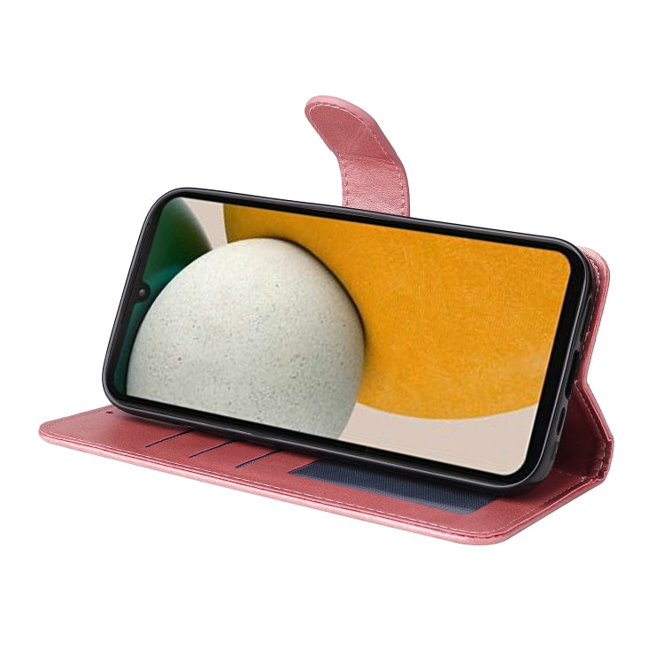 SOLID Knižkové puzdro pre Samsung Galaxy A15 / A15 5G - ružové