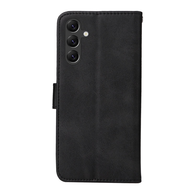 SOLID Knižkové puzdro pre Samsung Galaxy A15 / A15 5G - čierne