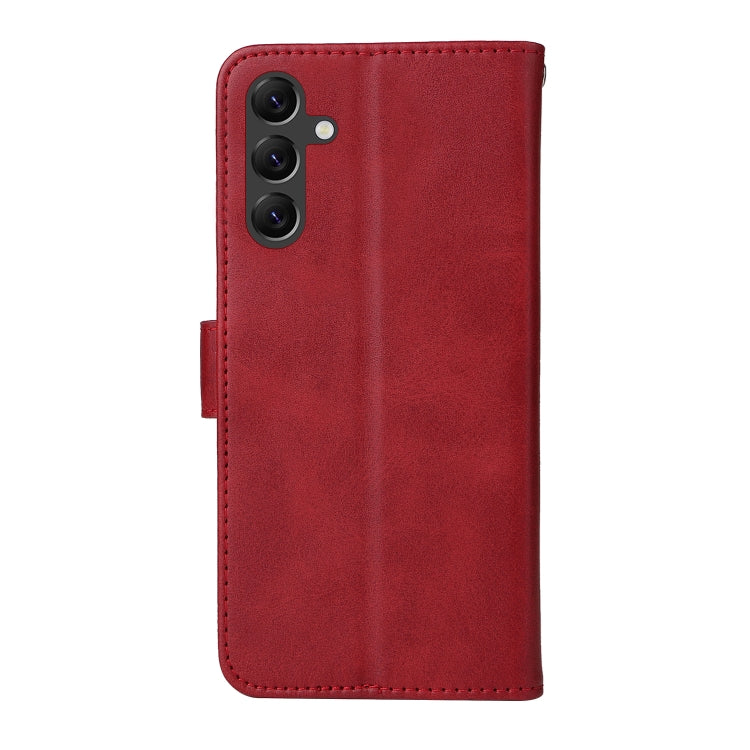 SOLID Knižkové puzdro pre Samsung Galaxy A15 / A15 5G - červené