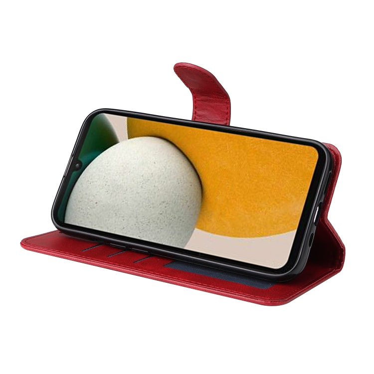 SOLID Knižkové puzdro pre Samsung Galaxy A15 / A15 5G - červené