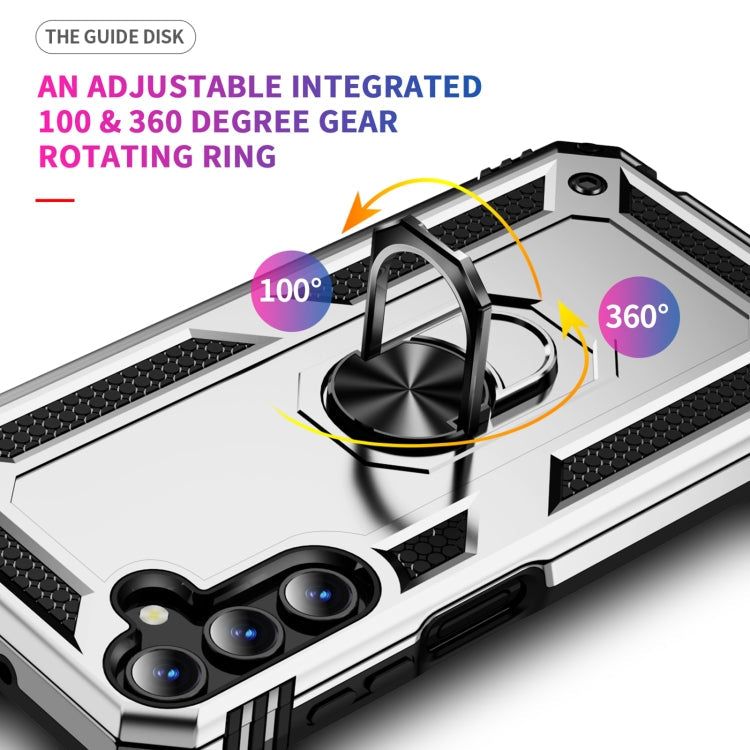 RING ARMOR Tvrdený kryt pre Samsung Galaxy A15 / A15 5G - sivý