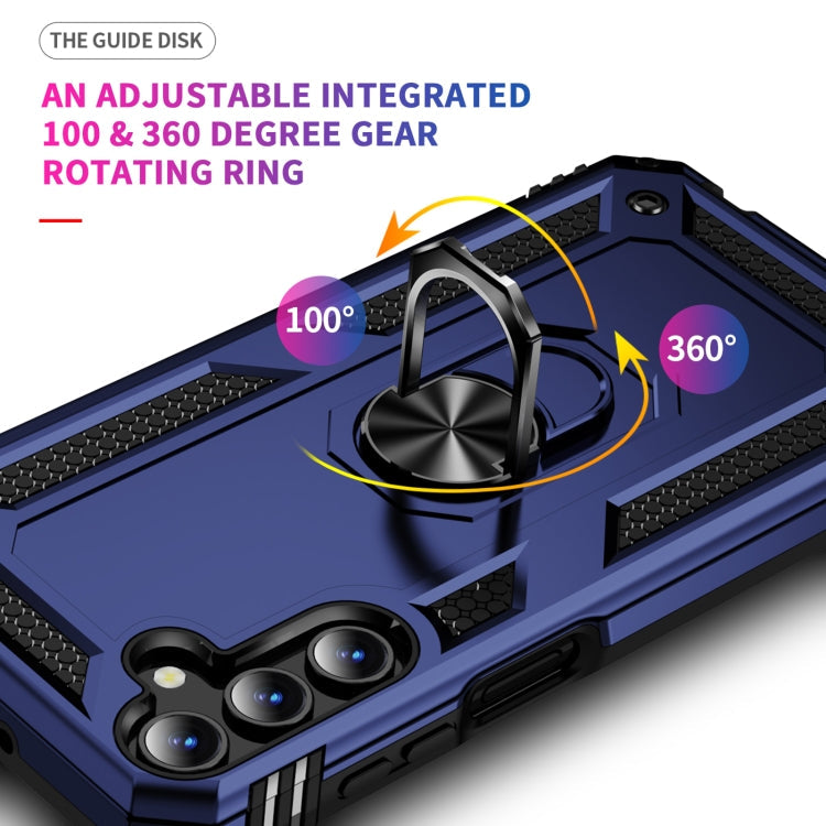RING ARMOR Tvrdený kryt pre Samsung Galaxy A15 / A15 5G - modrý