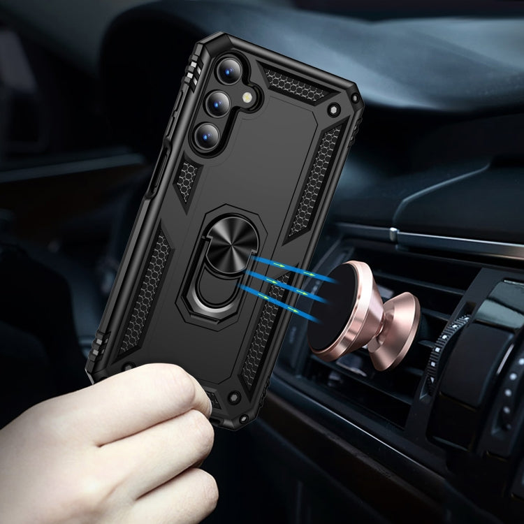 RING ARMOR Tvrdený kryt pre Samsung Galaxy A15 / A15 5G - čierny