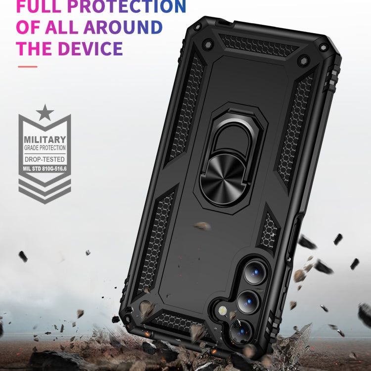 RING ARMOR Tvrdený kryt pre Samsung Galaxy A15 / A15 5G - čierny