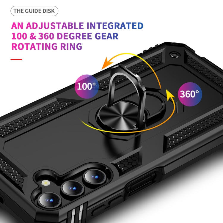RING ARMOR Tvrdený kryt pre Samsung Galaxy A15 / A15 5G - čierny