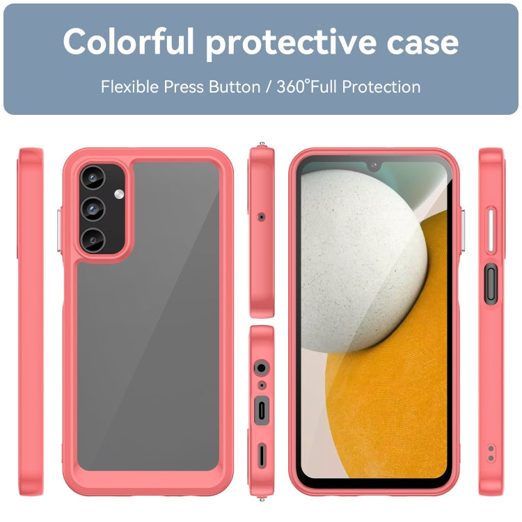 ACRYLIC Zadný kryt pre Samsung Galaxy A15 / A15 5G - červený
