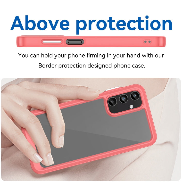ACRYLIC Zadný kryt pre Samsung Galaxy A15 / A15 5G - červený