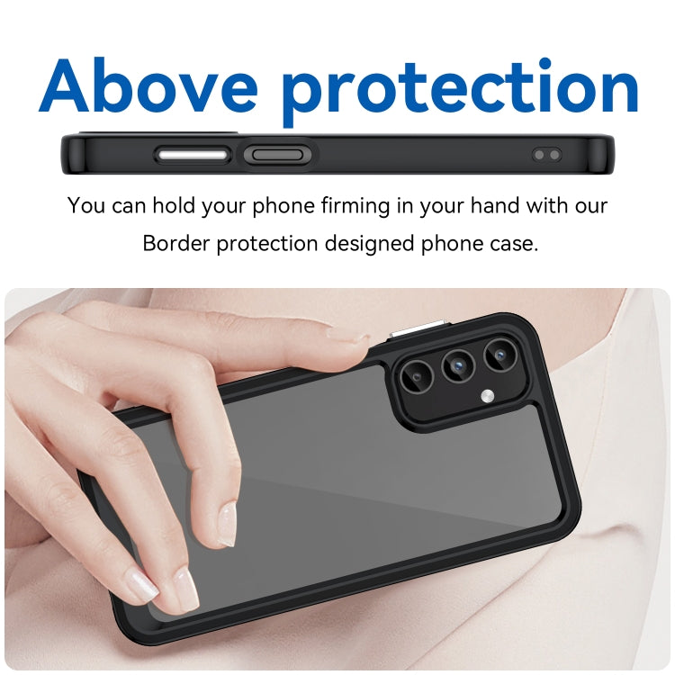 ACRYLIC Zadný kryt pre Samsung Galaxy A15 / A15 5G - čierny