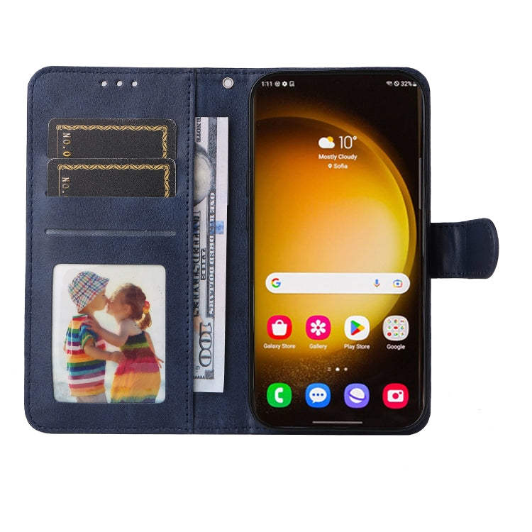 SOLID Knižkové puzdro pre Samsung Galaxy S24 Ultra 5G - modré