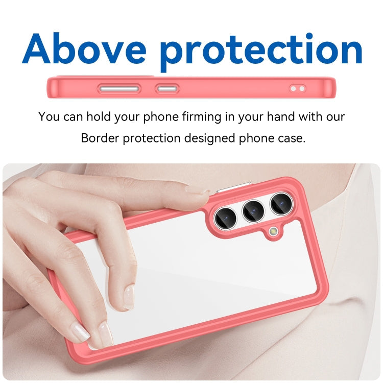 ACRYLIC Zadný kryt pre Samsung Galaxy S24 Plus 5G - červený