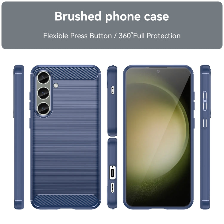 CARBON Zadný obal pre Samsung Galaxy S24 Plus 5G - modrý
