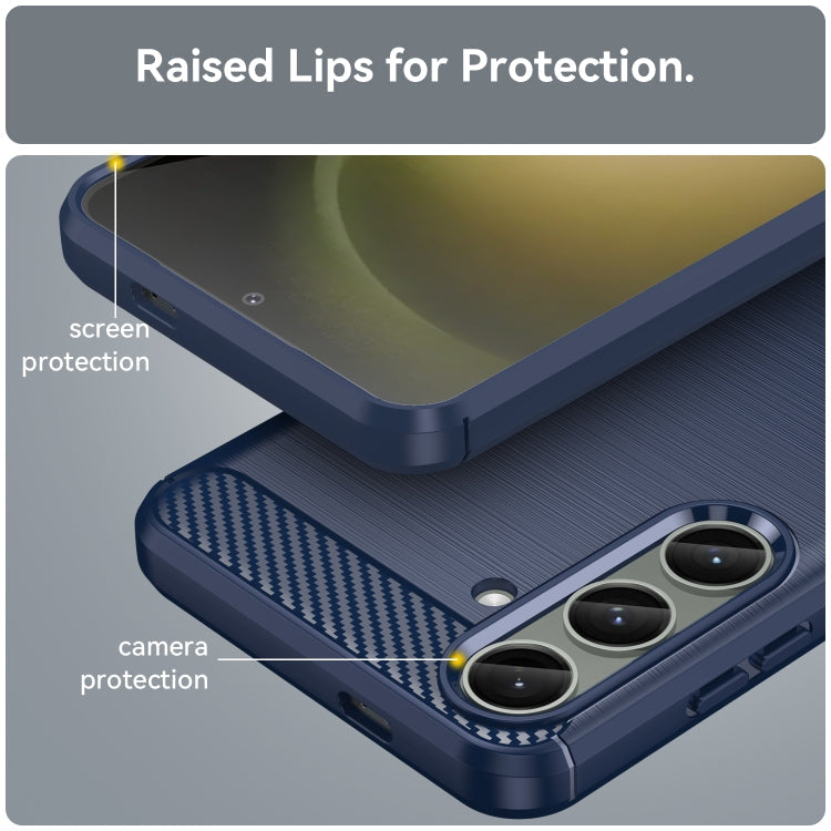 CARBON Zadný obal pre Samsung Galaxy S24 Plus 5G - modrý