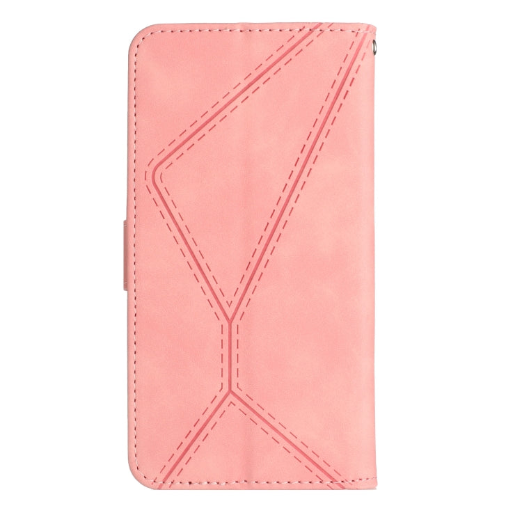 STITCHING Knižkové puzdro pre Samsung Galaxy S24 5G - ružové