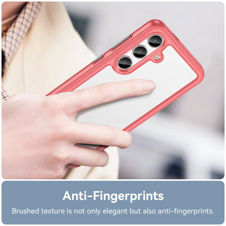 ACRYLIC Zadný kryt pre Samsung Galaxy S24 5G - červený