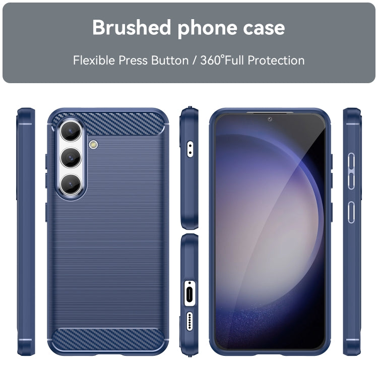 CARBON Zadný obal pre Samsung Galaxy S24 5G - modrý