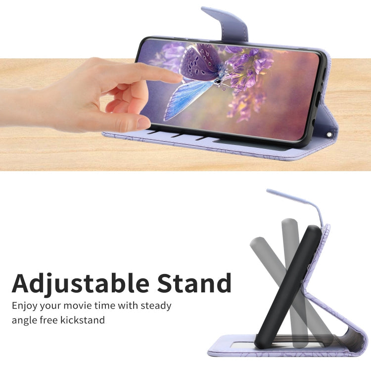 BUTTERFLY Knižkové puzdro pre Honor Magic 4 Lite 5G - fialové