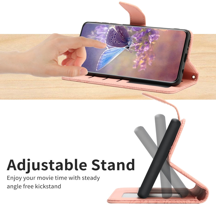 BUTTERFLY Knižkové puzdro pre Honor Magic 4 Lite 5G - ružové