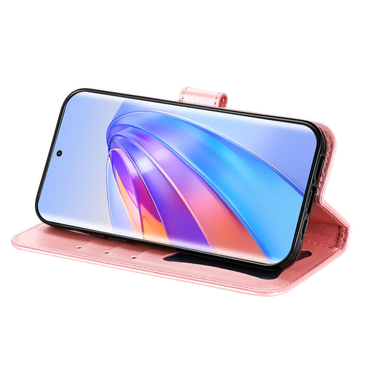 FLOWER Knižkové puzdro pre Honor Magic 5 Lite 5G - ružové
