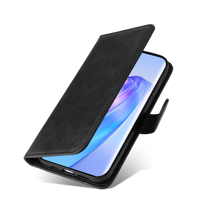 SOLID Knižkové puzdro pre Honor Magic 5 Lite 5G - čierne