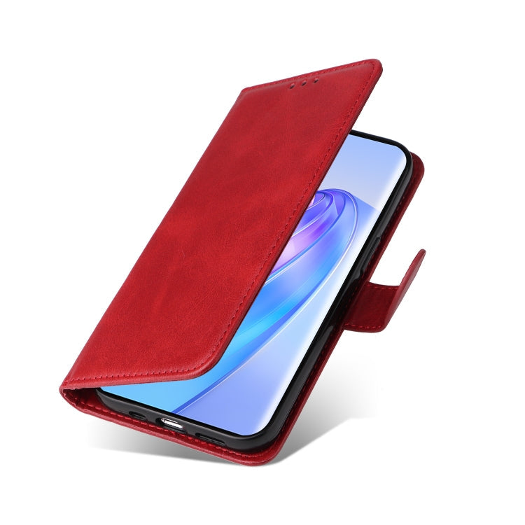 SOLID Knižkové puzdro pre Honor Magic 5 Lite 5G - červené