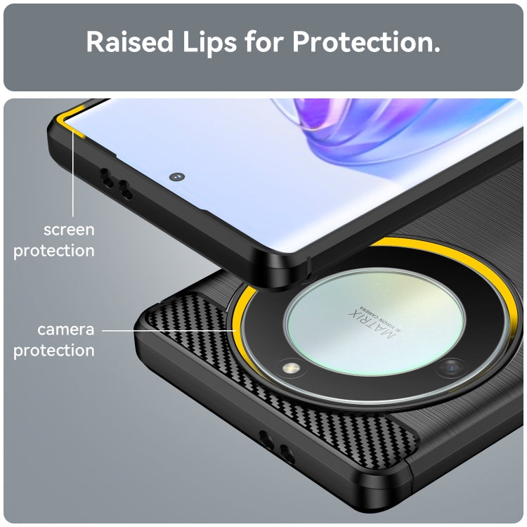 CARBON Zadný obal pre Honor Magic 5 Lite 5G - čierny
